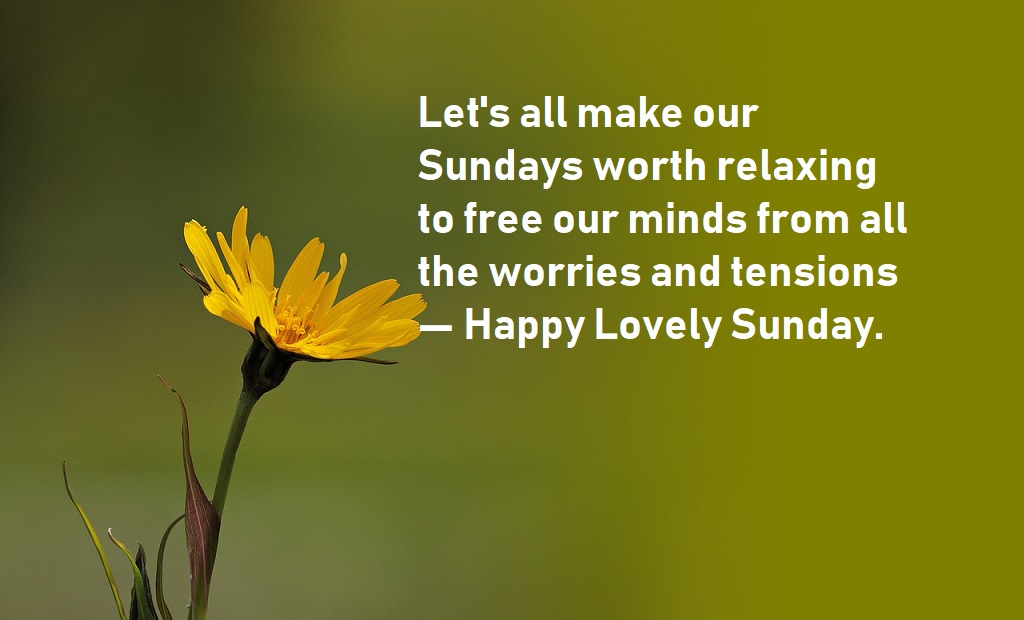 happy sunday quotes for worth relaxing