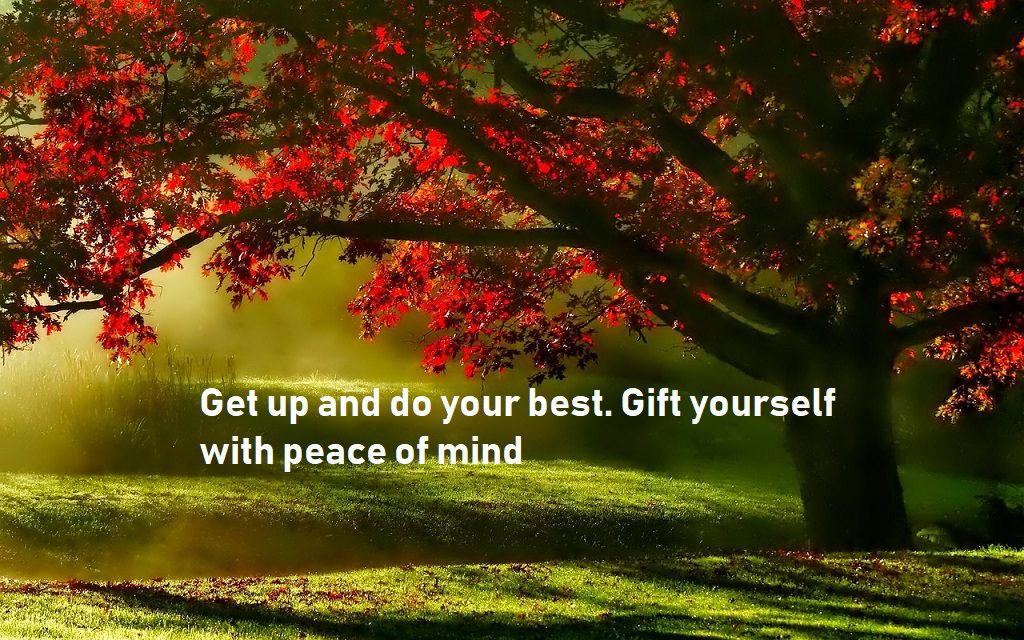 good morning quotes show peace of mind