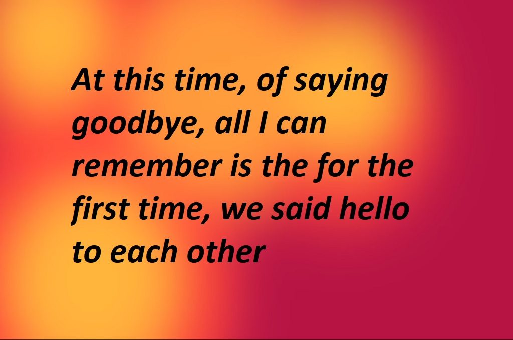 farewell quotes saying goodbye