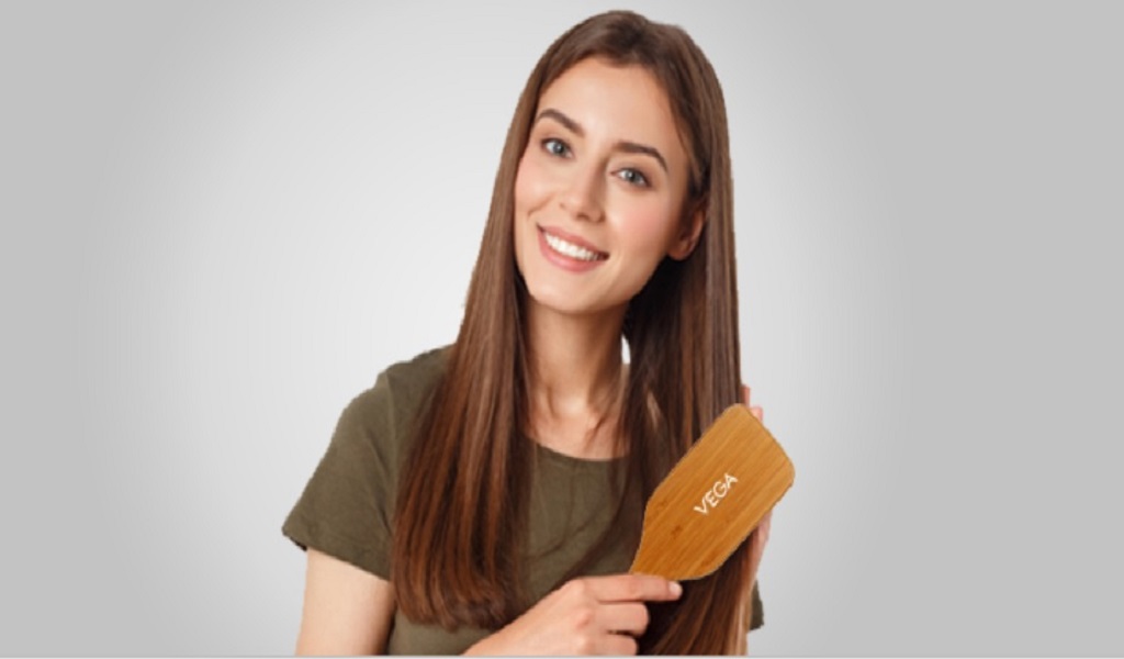 wooden hair comb and brush