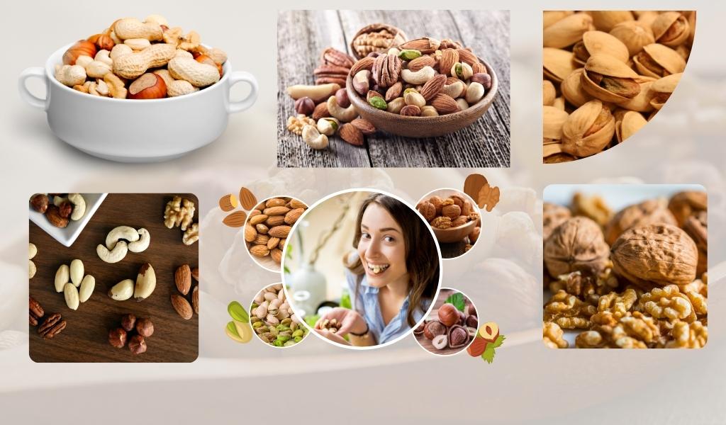 different types of nuts